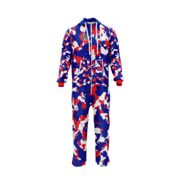 France Loose Adult Jumpsuit Onesie Romper