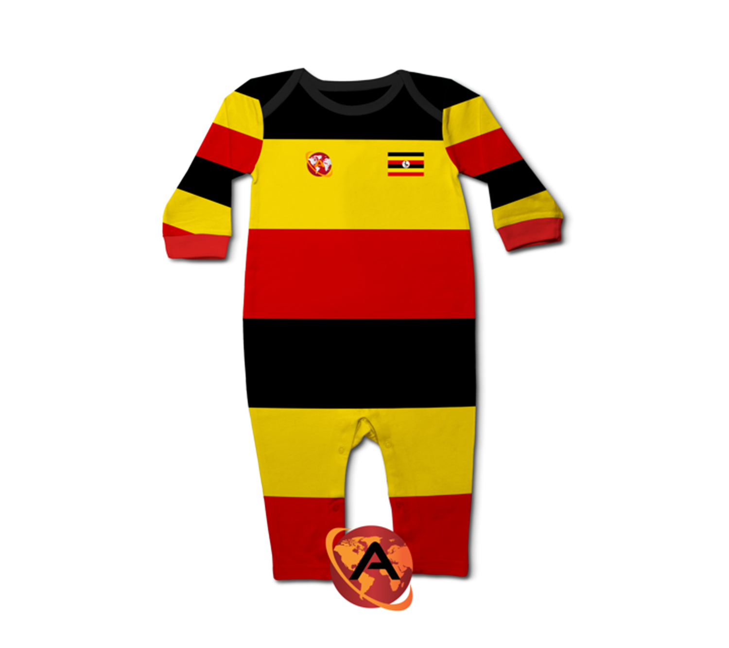 Uganda Baby Long Sleeve Romper/Bodysuit(Amolep)