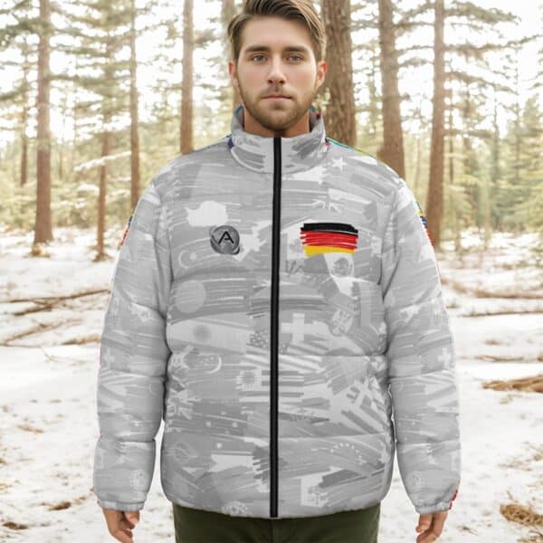 Germany All-Over Print Unisex Stand-up Collar Down Jacket