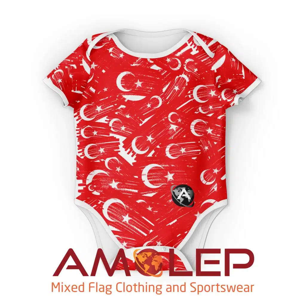 Grafitti Flags Turkey Baby Onesie/Bodysuit (Amolep)