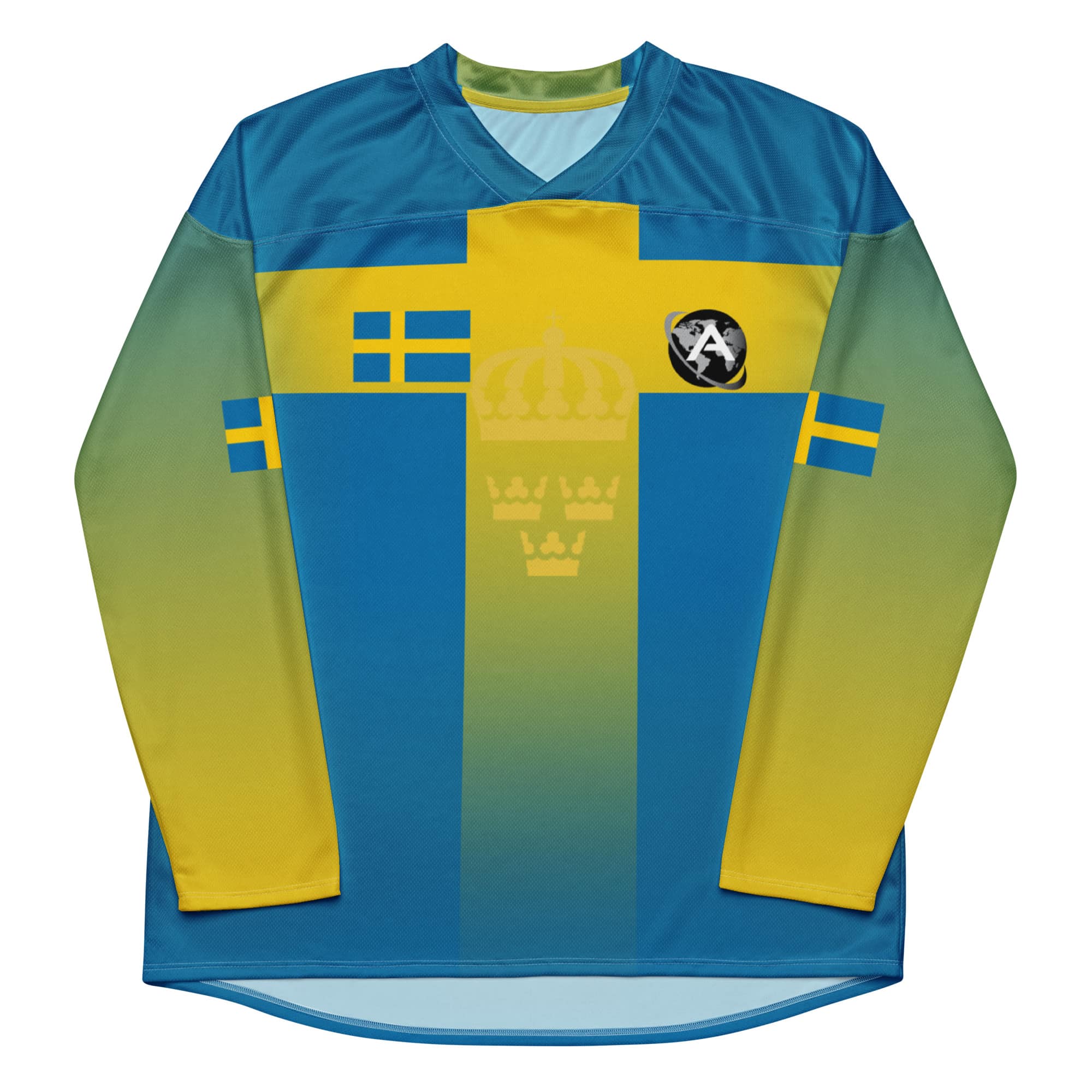 Sweden Unisex Recycled Ice hockey fan jersey